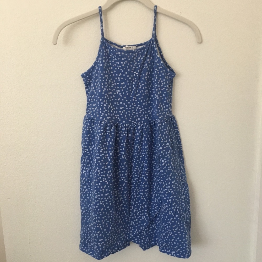 Forever 21 Girls Blue Floral Dress